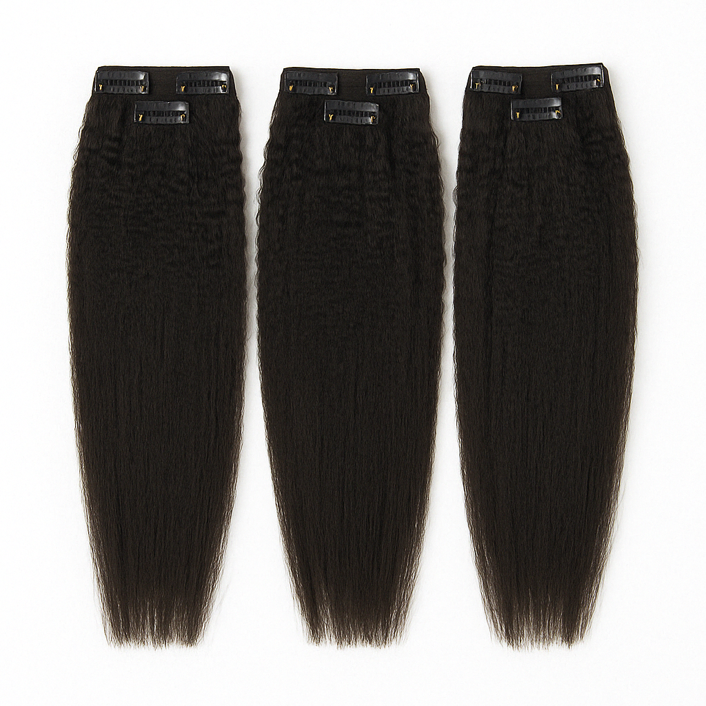 Kinky Straight Clip-In/Tape -In Hair Extension