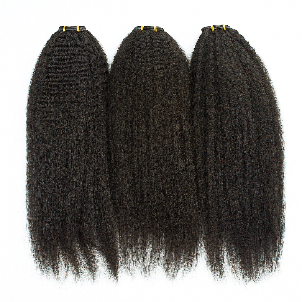 Kinky Straight Clip-In/Tape -In Hair Extension